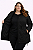 Parka Feminina Plus Size- Preto - Imagem 2