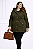 Parka Sarja Plus Size- Verde - Imagem 2