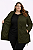 Parka Sarja Plus Size- Verde - Imagem 4