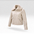 Jaqueta Feminina de Lã Batida com Gola Removível Sherpa – Areia - Imagem 6