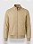 Jaqueta Bomber Masculina Plus Size em Couro PU- Bege - Imagem 9