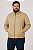 Jaqueta Bomber Masculina Plus Size em Couro PU- Bege - Imagem 3