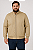 Jaqueta Bomber Masculina Plus Size em Couro PU- Bege - Imagem 4