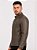 Jaqueta de Couro PU Masculina Marrom Envelhecido – Corte Slim Urban - Imagem 3