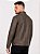 Jaqueta de Couro PU Masculina Marrom Envelhecido – Corte Slim Urban - Imagem 5