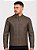 Jaqueta de Couro PU Masculina Marrom Envelhecido – Corte Slim Urban - Imagem 1