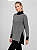 Blusa poncho Xadrez gola alta alfaitaria- preto e branco - Imagem 3