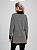 Blusa poncho Xadrez gola alta alfaitaria- preto e branco - Imagem 5