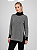 Blusa poncho Xadrez gola alta alfaitaria- preto e branco - Imagem 2