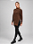 Blusa poncho Xadrez gola alta alfaitaria- preto e marrom - Imagem 5