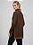 Blusa poncho Xadrez gola alta alfaitaria- preto e marrom - Imagem 3
