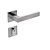 Fechadura Quadrada Inox Escovado 1601/ix60 55mm Externa Stam - Imagem 1