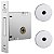 Trava Tetra Stam Fechadura Auxiliar 1004 Inox Roseta Redonda - Imagem 5