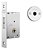 Trava Tetra Porta de Correr 1008 Inox Roseta Redonda Stam - Imagem 1