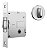 Fechadura Pivotante Rolete Banheiro 1025 Redonda Inox Stam - Imagem 1