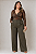 Body Feminino Plus Size manga longa Malha Tule Oncinha Transpassado frente Tamanho grande GG-48 CASUAL - Imagem 1