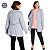 CASACO Cardigan PLUS SIZE FEMININO de Lanzinha MÉDIO MANGA LONGA Mescla Claro com Cinto TAMANHOS GRANDES DO  50 AO 56 - Imagem 3