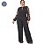 Calça Pantalona Preta festa social Plus Size em tela lurex forrada Ellegance tamanhos grandes do 46 ao 52 - Imagem 8