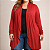 CASACO Cardigan FEMININO PLUS SIZE manga longa com franzido TAMANHO GRANDE 48/50 malha viscolycra casual elegante - Imagem 6
