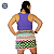SAIA CURTA FITNESS PLUS SIZE TAMANHO 44 E 46 MALHA POLIAMIDA ESTAMPADA - Imagem 3