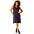 VESTIDO MIDI REGATA MALHA PLUS SIZE AZUL MARINHO 42 AO 60 - Imagem 6