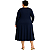 VESTIDO PLUS SIZE MANGA LONGA FEMININO INVERNO MALHA LANZINHA COM BOLSOS E SAIA EVASÊ CASUAL TAMANHOS GRANDES PARA MULHERES DO 42 AO 60 - Imagem 19