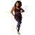 Top Suplex fitness academia Plus Size Preto e Azul 42 ao 60 - Imagem 3