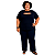 Blusa Plus Size Curvy FEMININA ELEGANTE Decote no Busto MANGA CURTA em Malha Leve TAMANHOS GRANDES DO 42 AO 60 COMPRIMENTO ALONGADO - Imagem 6