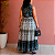 SAIA LONGA FEMININA PLUS SIZE CURVY TRÊS MARIAS TECIDO ESTAMPADO TAMANHO GRANDE EVENGÉLICO GG-48 - Imagem 4