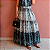 SAIA LONGA FEMININA PLUS SIZE CURVY TRÊS MARIAS TECIDO ESTAMPADO TAMANHO GRANDE EVENGÉLICO GG-48 - Imagem 2