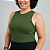 BLUSA CROPPED FEMININA REGATA PLUS SIZE PROMOÇÃO MALHA SUPLEX RECORTES TAMANHOS GRANDES 44 E 46 - Imagem 2