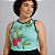 BLUSA CROPPED FEMININA REGATA PLUS SIZE PROMOÇÃO MALHA SUPLEX RECORTES TAMANHOS GRANDES 44 E 46 - Imagem 4