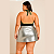 BLUSA TOP CROPPED PLUS SIZE FLANELA XADREZ FRENTE ÚNICA COM RENDA TAMANHOS GRANDES CURVY DO 42 AO 46 - Imagem 3