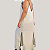 VESTIDO MIDI PLUS SIZE MODELO SLIP DRESS SOCIAL COM ALÇA EM TECIDO CREPE TUNICA COM FENDAS E DETALHE CONTRASTANTE EM PRETO PARA MULHERES TAMANHOS GRANDES - Imagem 4