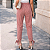 Calça Feminina Cintura Alta com Amarração na Barra Tecido Macio Conforto e Estilo Casual Chic Tamanho 38 - Imagem 4