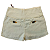 SHORTS CURTO EM LINHO FEMININO CINTURA ALTA COM BOLSOS FRENTE E COSTAS TAMANHO 36 - Imagem 5