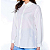 CAMISA BÁSICA SOCIAL FEMININA EM VISCOSE BRANCA MANGA LONGA E ALONGADA TAMANHO 42/44 - Imagem 2
