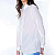 CAMISA BÁSICA SOCIAL FEMININA EM VISCOSE BRANCA MANGA LONGA E ALONGADA TAMANHO 42/44 - Imagem 3