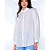 CAMISA BÁSICA SOCIAL FEMININA EM VISCOSE BRANCA MANGA LONGA E ALONGADA TAMANHO 42/44 - Imagem 6