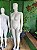 MANEQUIM PLUS SIZE FEMININO TAMANHO GG-46 EM PLÁSTICO BRANCO POSES COM BASE - Imagem 9