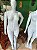 MANEQUIM PLUS SIZE FEMININO TAMANHO GG-46 EM PLÁSTICO BRANCO POSES COM BASE - Imagem 1