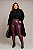 Calça Leagging Montaria Feminina de malha Couro Fake Plus Size curvy BORDO GG-48 - Imagem 1
