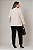 Casaco Blazer Plus Size em Linho sem gola minimalista com bolso tamanho GG-48/50 Casual elegante - Imagem 3