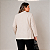 Casaco Blazer Plus Size em Linho sem gola minimalista com bolso tamanho GG-48/50 Casual elegante - Imagem 2