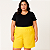 Bermuda Plus Size Feminina Tecido algodão forrada tamanhos grandes do 46-60 shorts casual para mulheres - Imagem 2