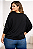 Blusa Ampla Plus Size Manga Morcego em Malha Viscolycra casual tamanho grande 48/50 - Imagem 3
