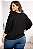 Blusa Ampla Plus Size Manga Morcego em Malha Viscolycra casual tamanho grande 48/50 - Imagem 2