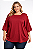 Blusa Ampla Plus Size Manga Morcego em Malha Viscolycra casual tamanho grande 48/50 - Imagem 4