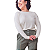 Blusa FEMININA PLUS SIZE Manga Longa Malha Detalhe Decote costas COMPRIMENTO ALONGADO TAMANHOS GRANDES DO 44 AO 56 - Imagem 3