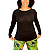 Blusa FEMININA PLUS SIZE Manga Longa Malha Detalhe Decote costas COMPRIMENTO ALONGADO TAMANHOS GRANDES DO 44 AO 56 - Imagem 10